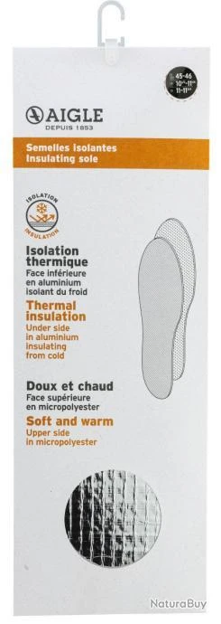 AIGLE Semelles Isolantes - 45/46