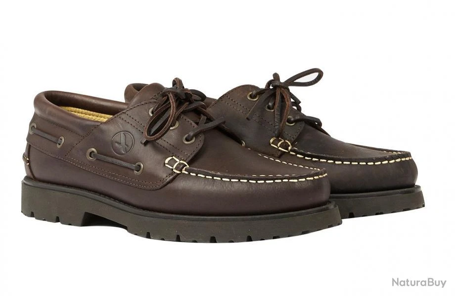 Aigle Chaussures En Cuir Tarmac Marron Foncé 3 Aigle Chaussures En Cuir Tarmac Marron Foncé