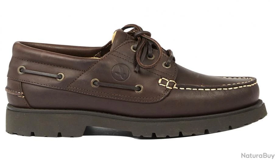 Aigle Chaussures En Cuir Tarmac Marron Foncé 4 Aigle Chaussures En Cuir Tarmac Marron Foncé – Image 2