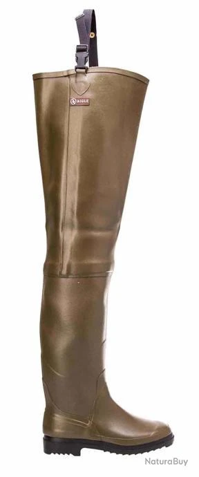 Cuissardes Truite Kaki Aigle 4 Cuissardes Truite Kaki Aigle – Image 2