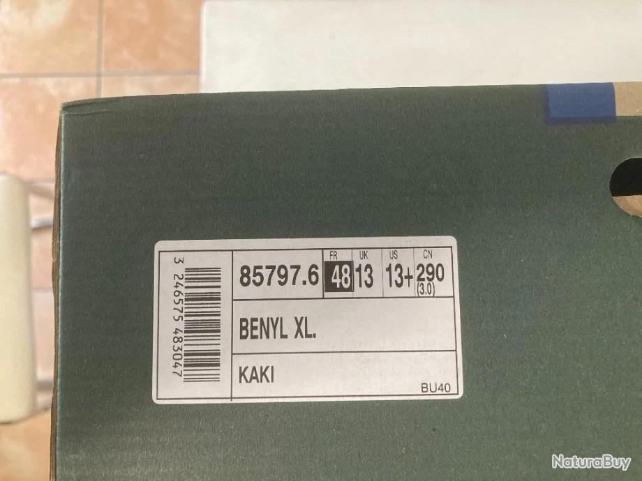 Bottes Aigle Benyl XL Kaki Neuf Taille 48 5 Bottes Aigle Benyl XL Kaki Neuf Taille 48 â Image 3