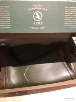 Botte Aigle Parcours Iso 2 Open Kaki -Aigle 00003 botte aigle parcours iso 2 open kaki