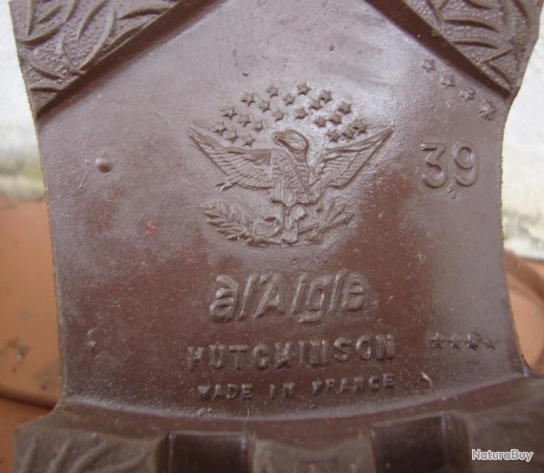 Chaussures Chasse Vintage Hutchison à L'Aigle Taille 39 9 Chaussures Chasse Vintage Hutchison à L'Aigle Taille 39 – Image 7