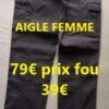 PANTALON AIGLE STRECH SHINGLE FEMME NOIR T 44 60452-44 -Aigle 00007 PANTALON AIGLE STRECH SHINGLE FEMME NOIR T 44 60452 44