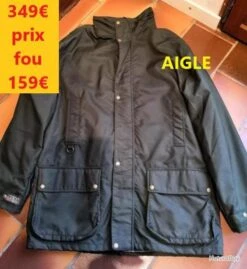 VESTE AIGLE ROCKLAND KAKI XXXL GORE TEX - TEFLON - CORDURA 57206XXXL