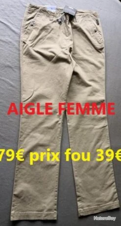 PANTALON AIGLE STRECH FEMME ASAYA CORDE T 42 60390-42
