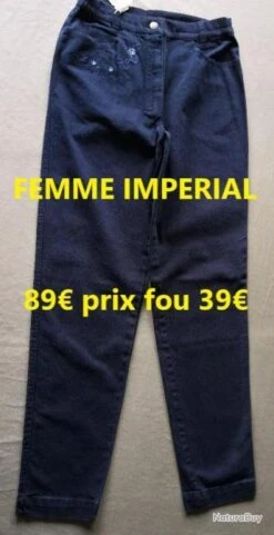 Aigle PANTALON FEMME IMPERIAL LYCRA MARINE T 42 2832/03-42