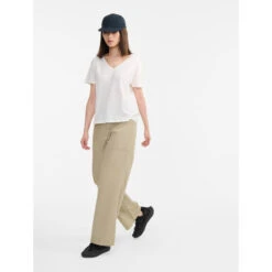 T-Shirt Col V En Coton Lin Aigle -Aigle t shirt col v en coton lin aigle 8